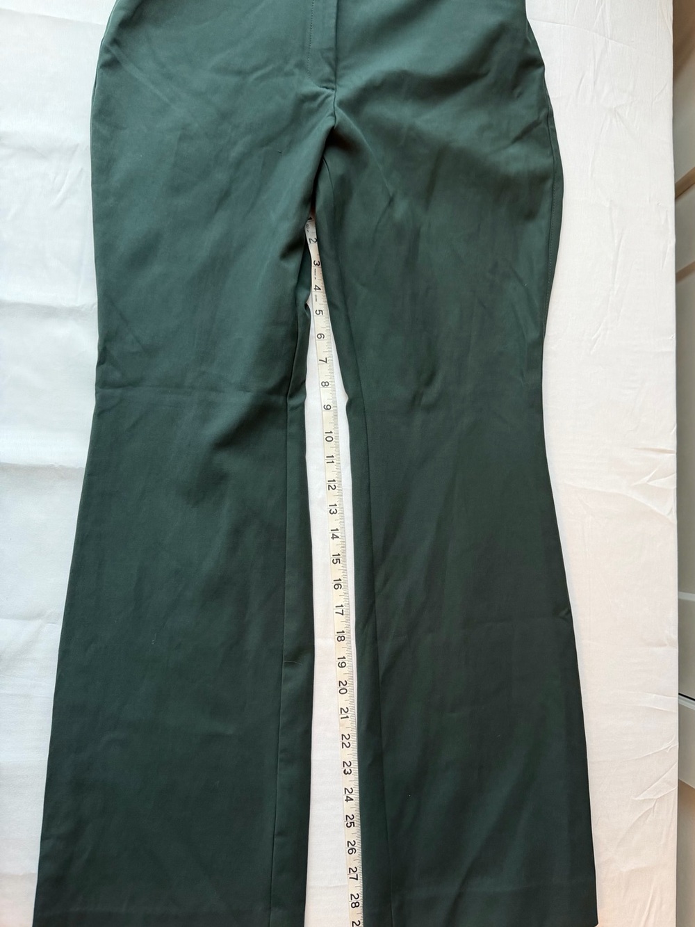 White House Black Market Dark Green Girls Flare Pants